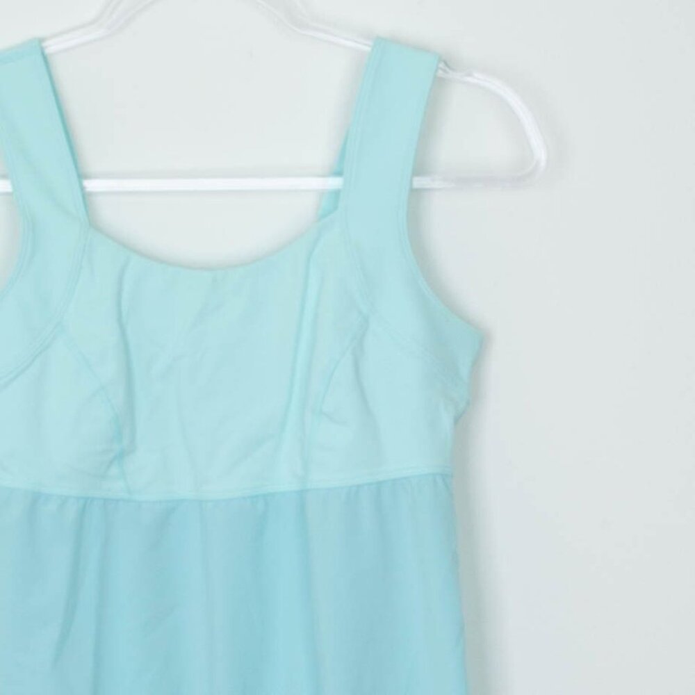 Lululemon Womens Run: Ta Ta Topper Tank Top Size 6 Aquamarine Running Workout‎ - Picture 3 of 8